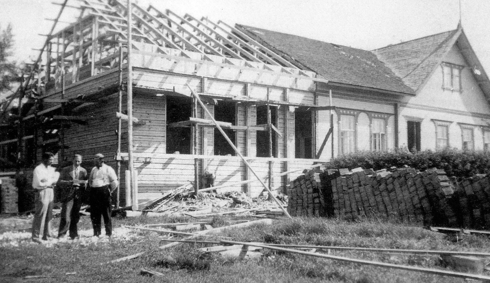 Реконструкция школы 1939 год